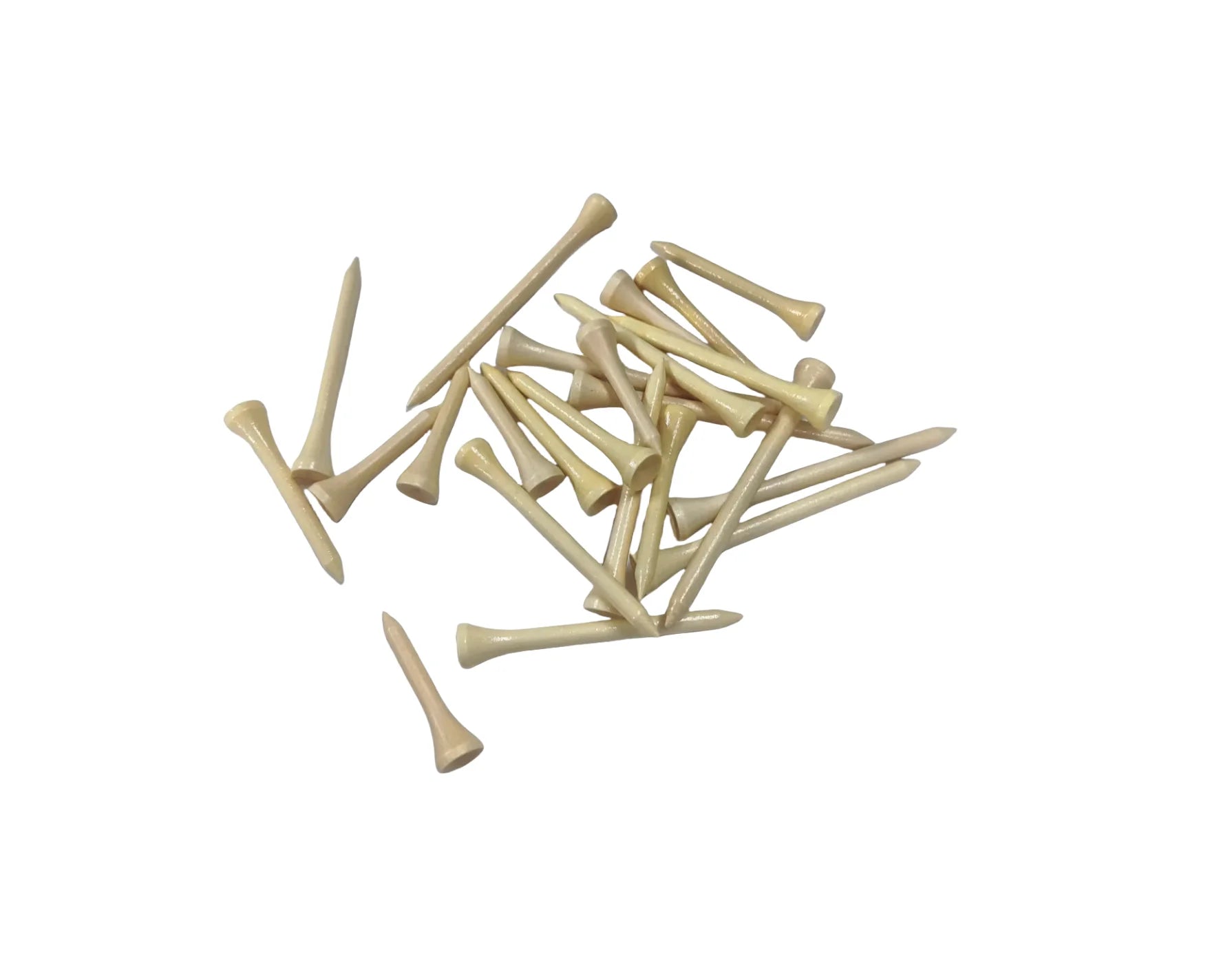 Natural Wooden Golf Tees Multi Size (42mm/54mm/70mm/83mm) with Ball Seat 50Piece Durable Accessories Set for Course Practic