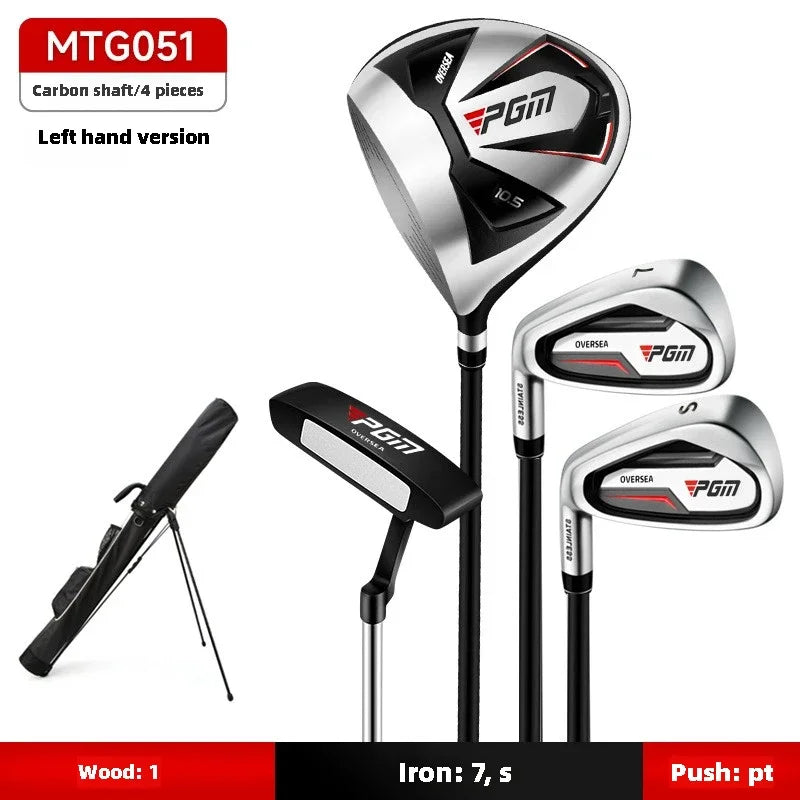 PGM Men's Golf Clubs Sets Right Left Handded Complete Beginner's Full Golf Set 9/12 Branch High Fault Tolerance Golf Supplies