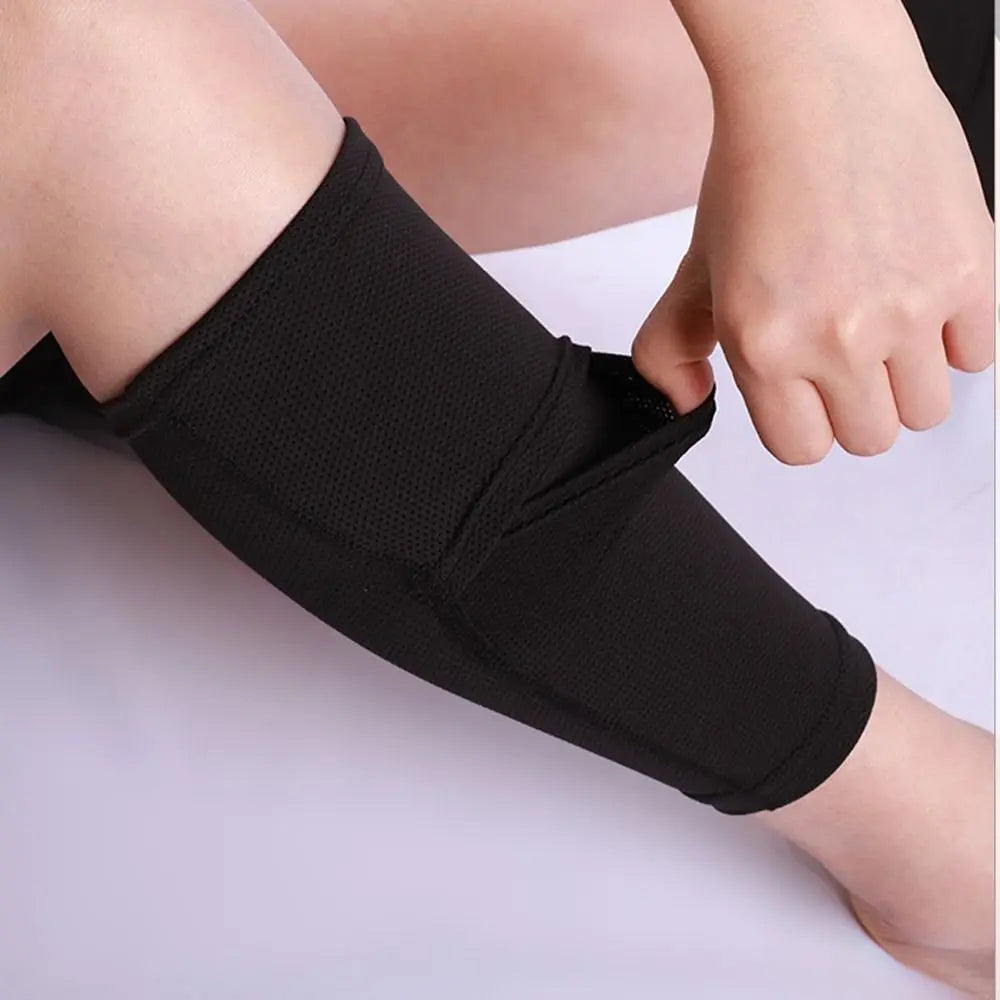 1 Pair Sports Safety Shin Pads Sleeves Breathable Football Shin Holder Instep Socks Nylon Leg Guard Sleeves for Kids Boys Men