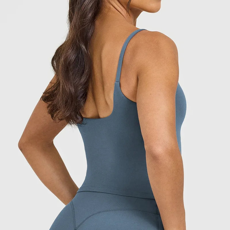 Yoga sports vest women's running fitness bra integrated with chest pad beautiful back suspender yoga clothing fitness clothing