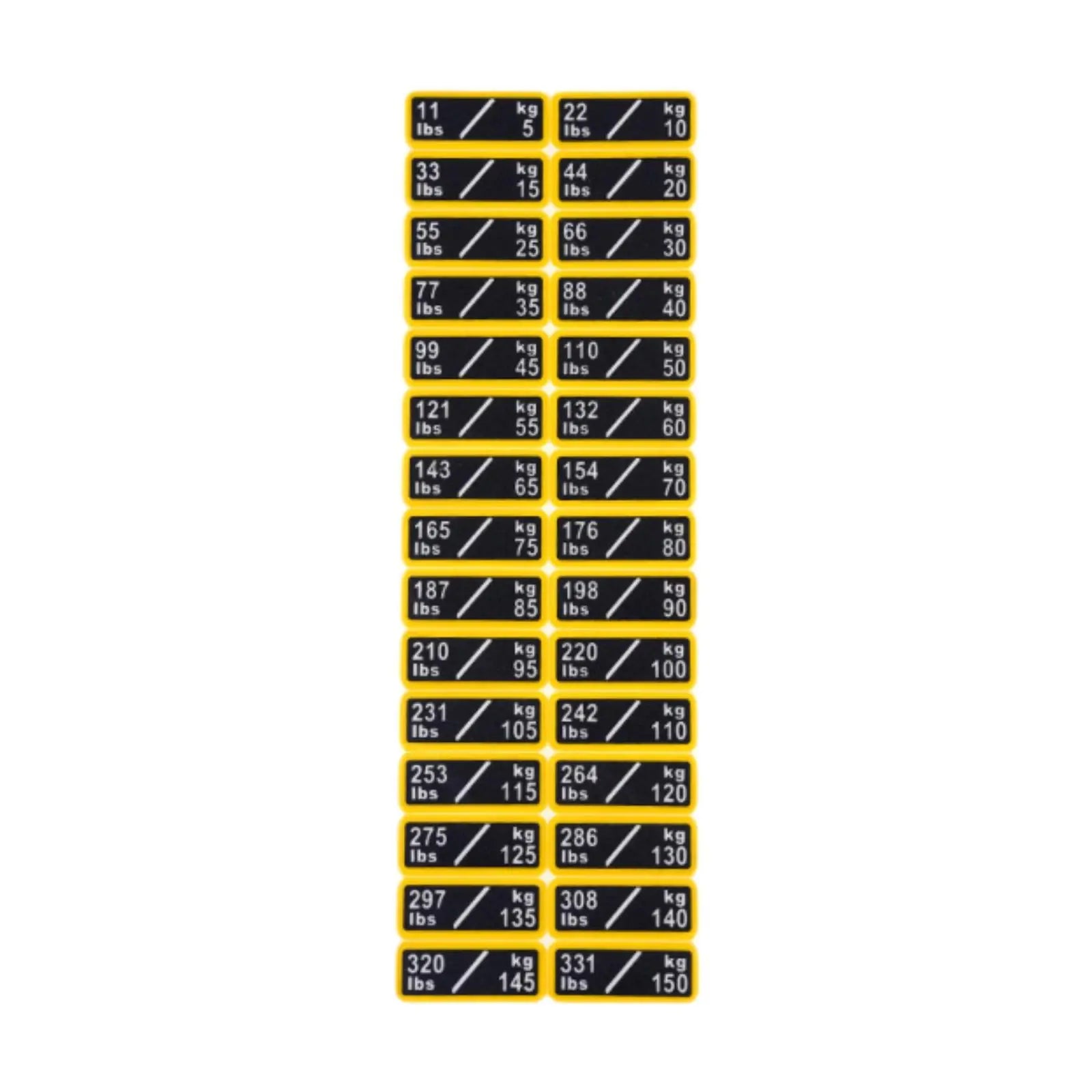 Weight Stack Labels Weight Identification Classification for Gym Equipment Sporting Goods Strength Training Machine Attachments
