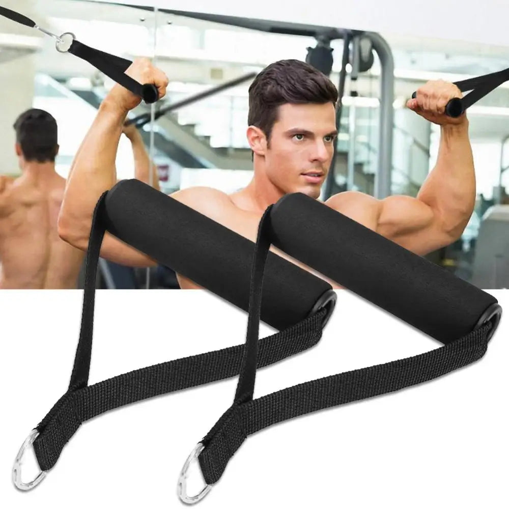 Elastic Training Accessories Fitness 1Pc Strength Body Building Band Handle Gym Accessories Sports Gym Equipment