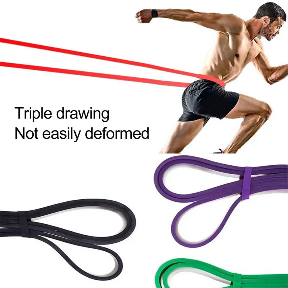Resistance Band Body Stretching Muscles Building Belt Physical Therapy Strength Training Workout Pull-Up Yoga TPE Elastic Band