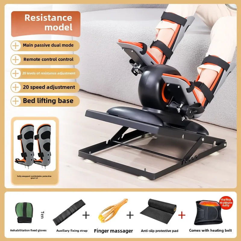 Electric bicycle household sports rehabilitation training equipment liftable gym machine exercise bike running machine home