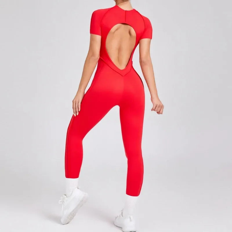 Yoga Suit Fitness Suit Athletic Wear Yoga Set One-Piece Sexy Women Gym Jumpsuit Sportswear Sportswear Women's Clothing Gym Kit