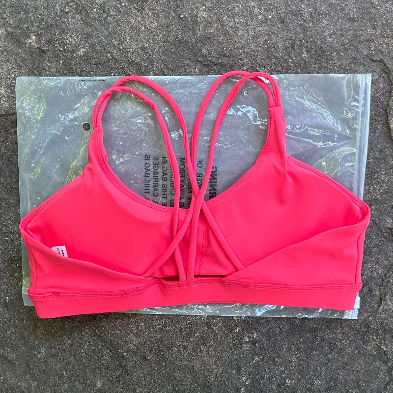 Women Sports Bra Cross Strap Top Women Push Up Sport Bra Yoga Gym Crop Top Brassiere Fitness Top Sport Bra Breathable Bras