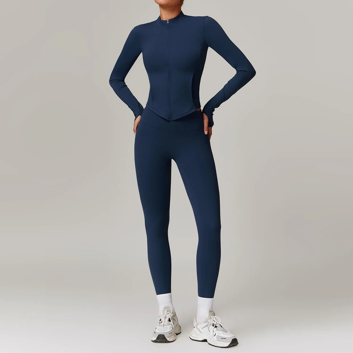 Fashion Yoga Suit Women Gym Sports Set Women Tracksuit Running Workout Sportswear Female Long Sleeve Sports Shirt Yoga Clothing