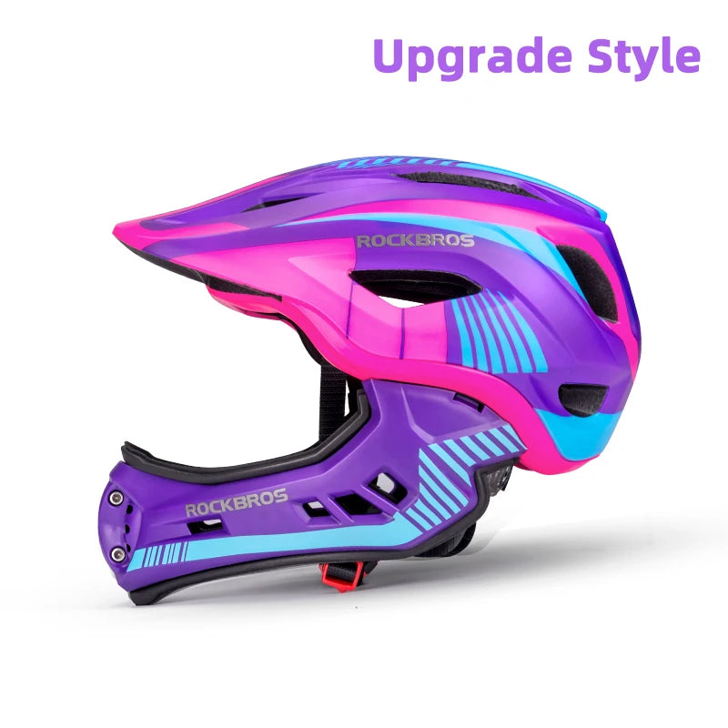 ROCKBROS Child Bicycle Helmet MTB Security Impact Resistant Cycling Helmet Teenagers Sports Safety Protection Helmet Scooter