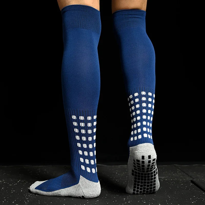 Men New Soccer Socks Breathable and Women Non-Slip Knee High Towel Bottom Cycling Hiking Sports Training Long Football Socks