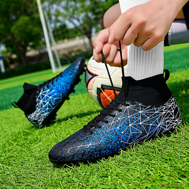 Men's safety wrapped anti-slip turf football shoes training football shoes sports shoes men's football shoes