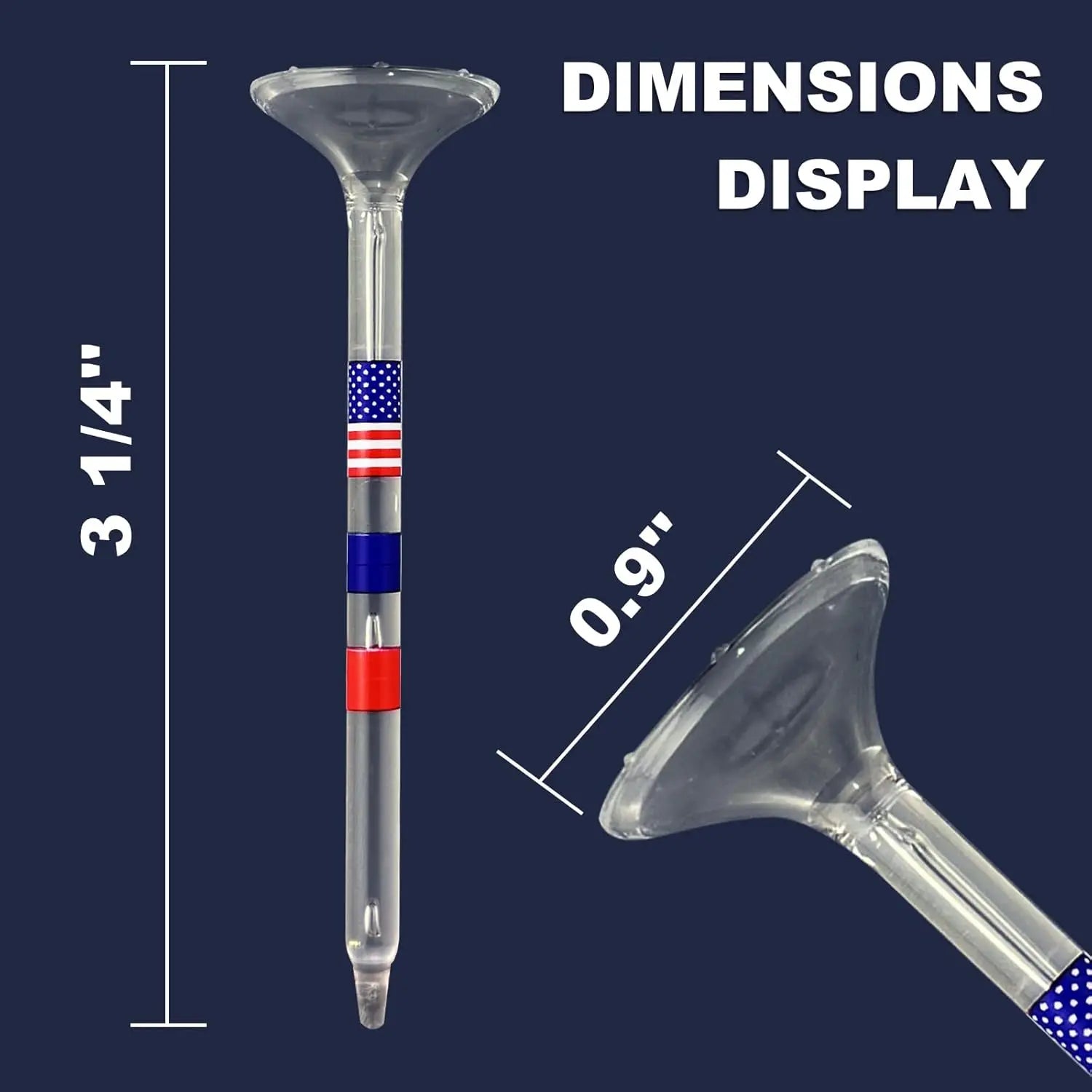 Premium Golf Tees,Unbreakable Transparent Plastic Golf Tees, Reduces Friction & Side Spin, 30Count