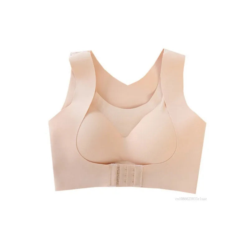 Posture Corrector Sports Bra Seamless Push Up Breathable Bralette Shockproof Sport Hunchback Relief Chest Bra Cross Back Tops