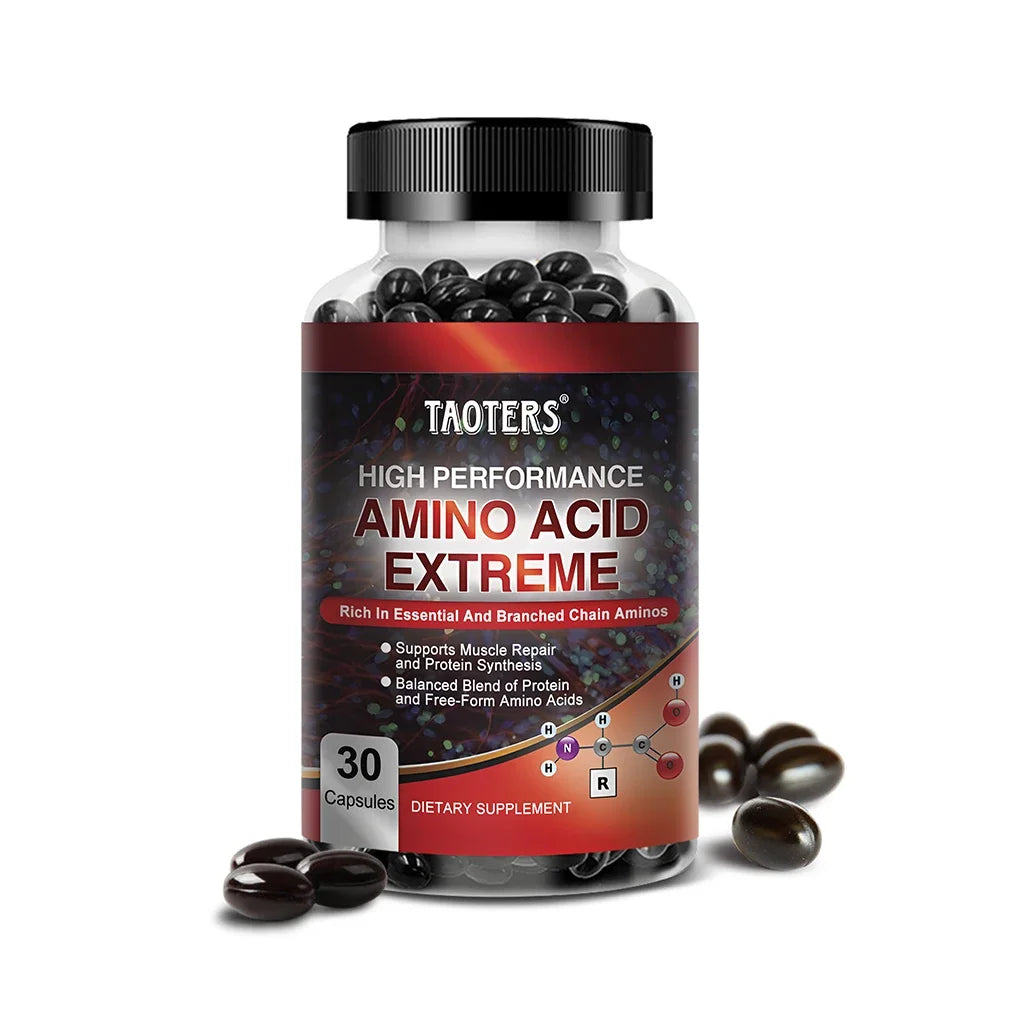 Advanced Bodybuilding Amino Acid Capsules- Helps Increase Strength, Endurance, Protein Synthesis, Build Muscle Mass, Abs, Energy