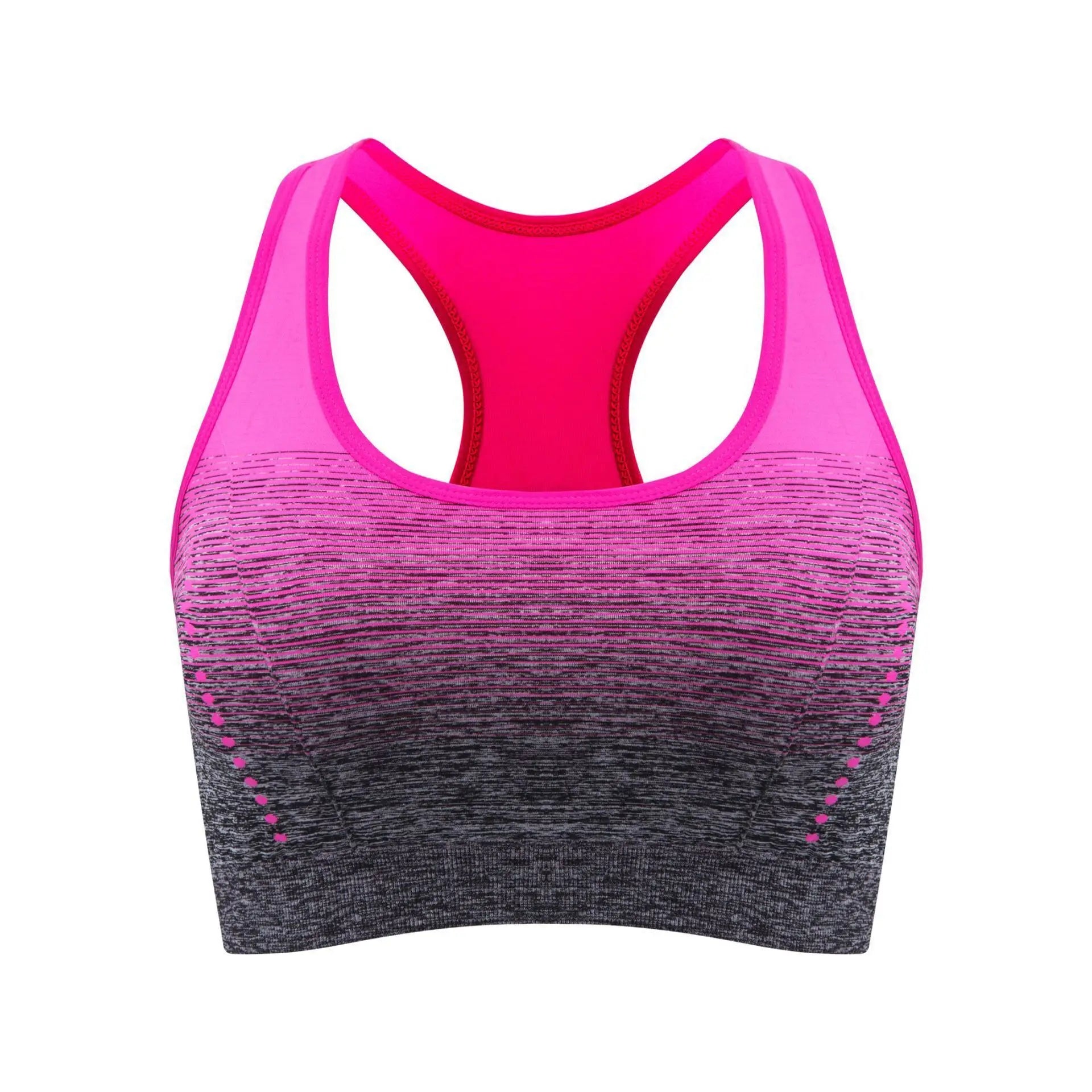 Sports Bra High Stretch Breathable Top Fitness Women Padded for Running Yoga Gym Seamless Crop Bra Gradient Sport Bra