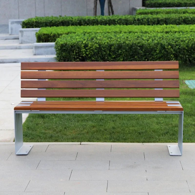 Modern Street Long Benches 2 3 Seaters Heavy Duty Outdoor Waiting Bench Patio Furniture