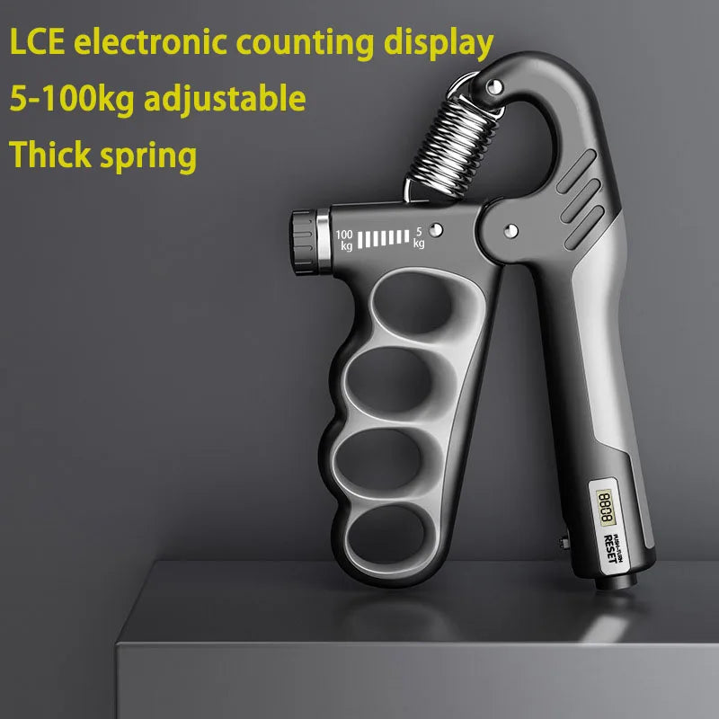 Grip dynamometer male arm strength training electronic counting five-finger exerciser 100kg fitness mechanical record