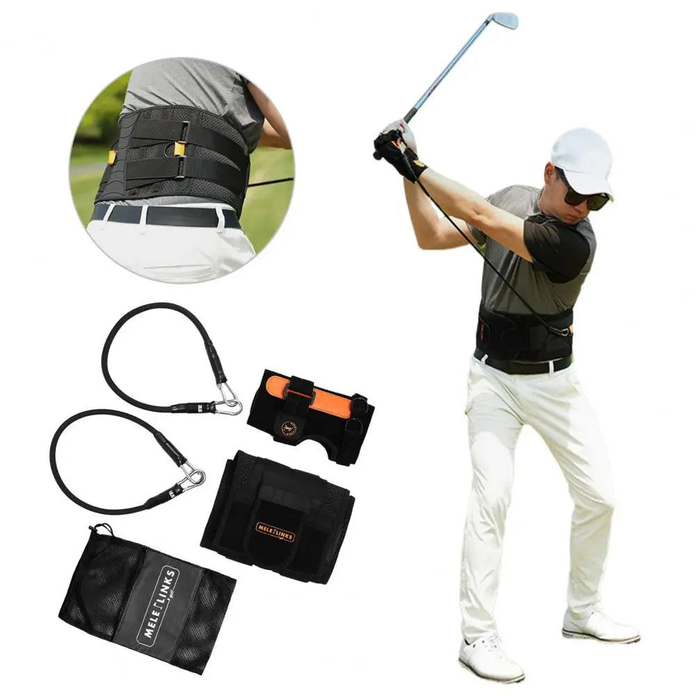 Golf Training Waist Belt & Wristband Swing Trainer