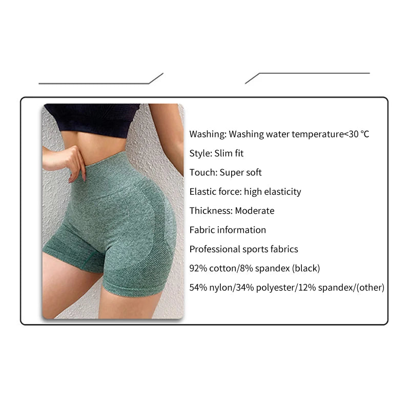 Women Shorts Fitness Sports Shorts for Women Cycling Jogging Fitness High Waist Push Up Gym Shorts Leggings Women Yoga Clothing