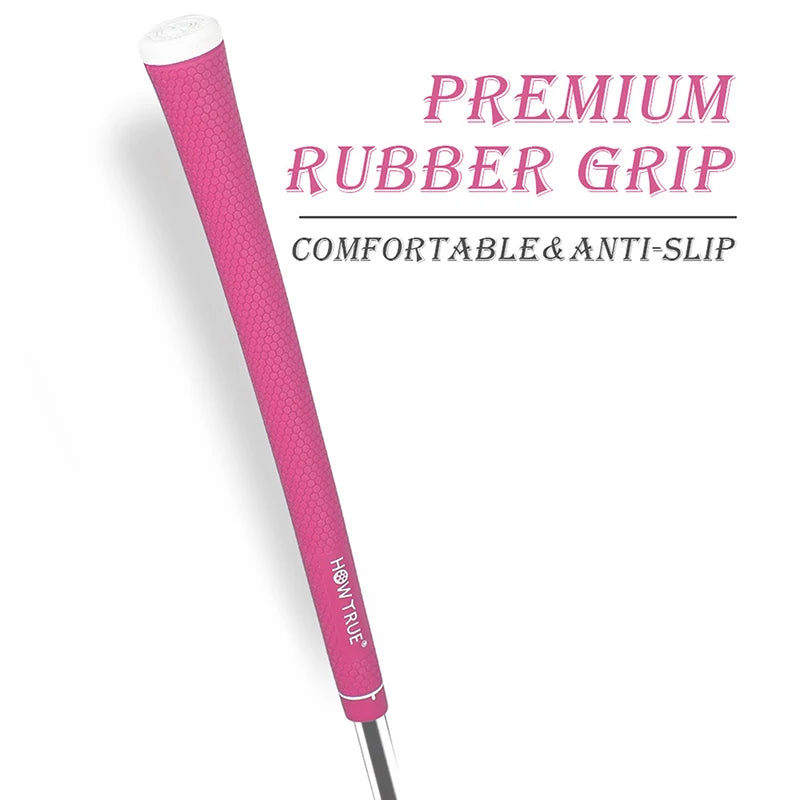 1PC Golf Club Grips Standard Men's Natural Rubber Soft Anti-slip High Quality Golf Irons/Woods Universal Grips 6 Colors