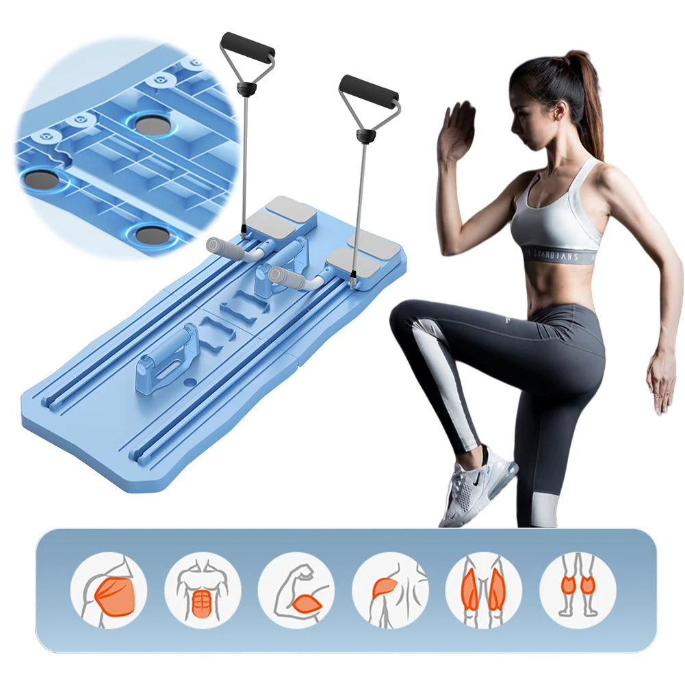 Multifunctional Fitness Board Abdominal Board Non Slip Workout Board Foldable Push Up Board Home Gym Equipment