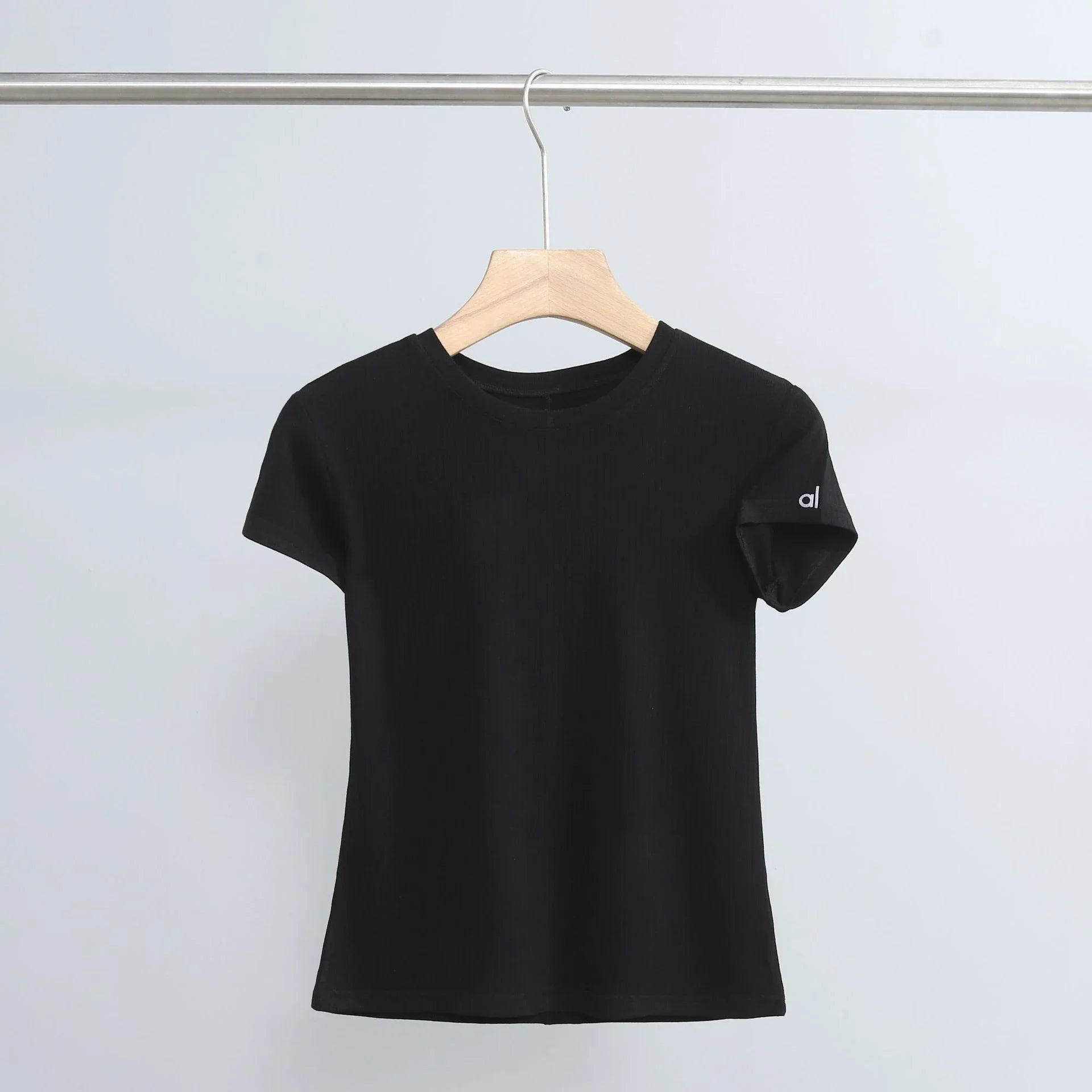 Yoga T-shirt Breathable Summer Sports Running Tops Cotton Threaded Women's Leisure High Elasticity Short Sleeved T-shirt