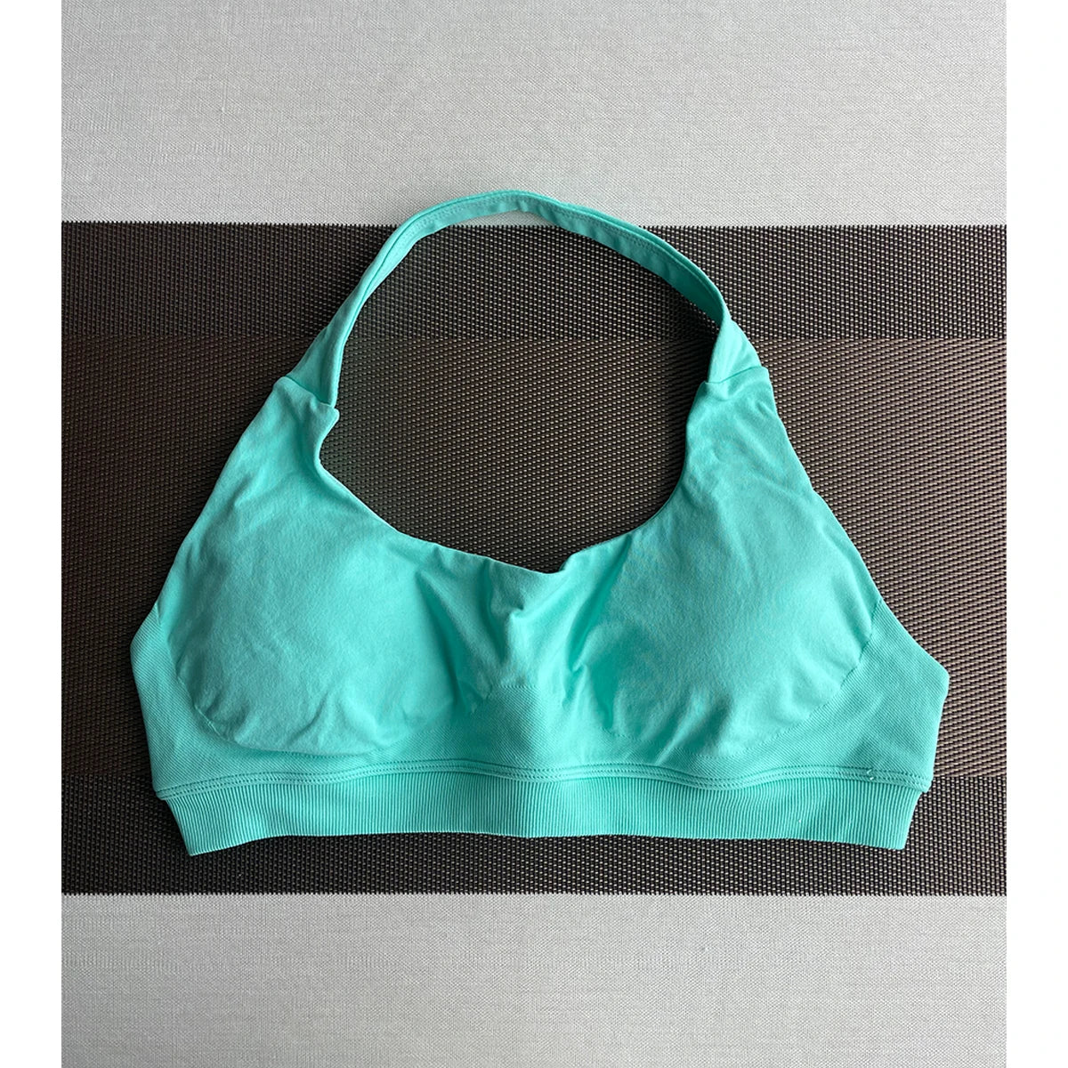 Sports Bra Seamless Halter Neck Strap Bra Open Back Fitness Yoga Top Bras Support Women Workout Gym Crop Top