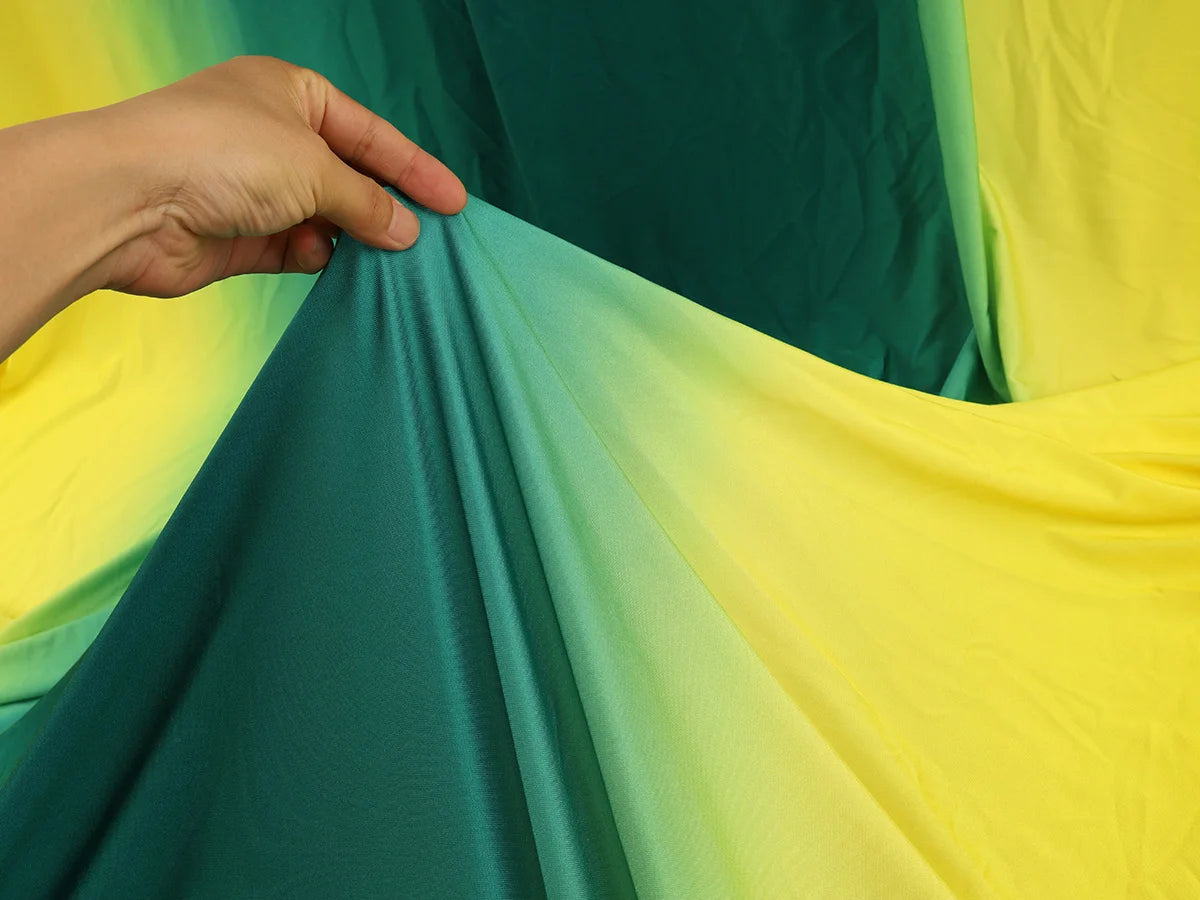 Knit Spandex Ombre Fabric for Dancing Dress Sportwear Yoga Clothing Stretch Lycra Fabric 58" -By Yard