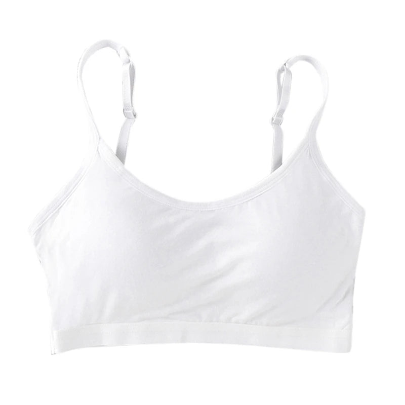 Kids Bras Young Girls Underwear Teenage Training Bras Cotton Kids Brassiere Tube Tops Girl's Sport Bras 10-18 Years