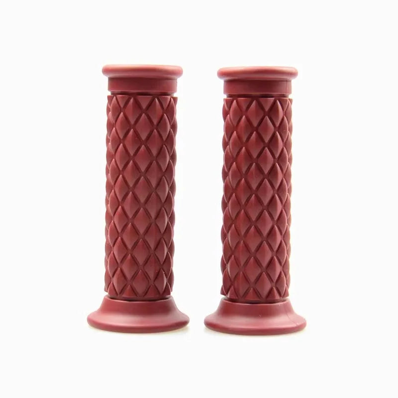 Universal 7/8" 22mm 24mm Retro Motorcycle Hand Grips Non-slip Rubber Handlebar Grips for Moto Scooter Motocross Motorbike Grips