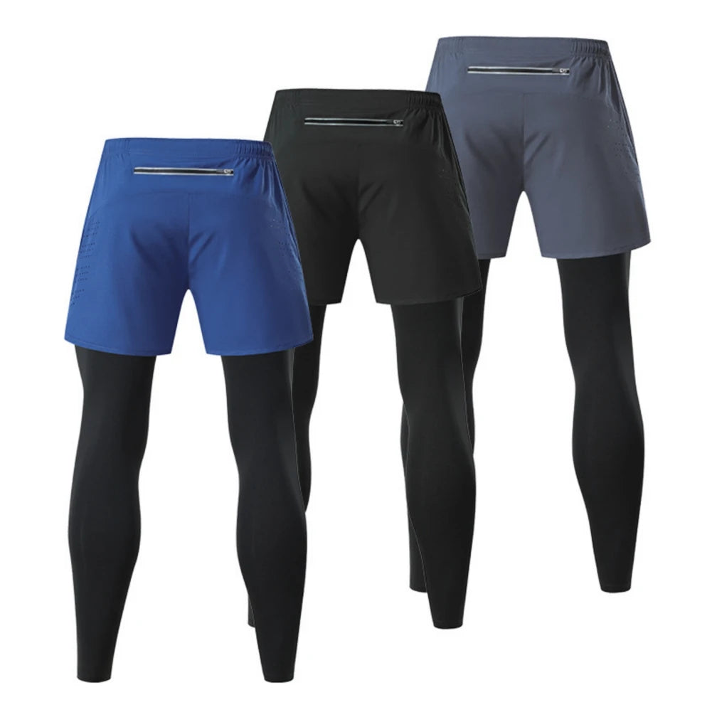 Men’s Fake Two-Piece Outdoor Sport Pants