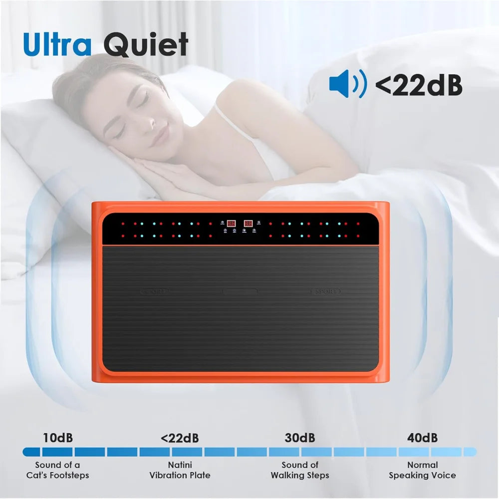 Whole Body Vibration Plate with Pilates Bar & Resistance Bands