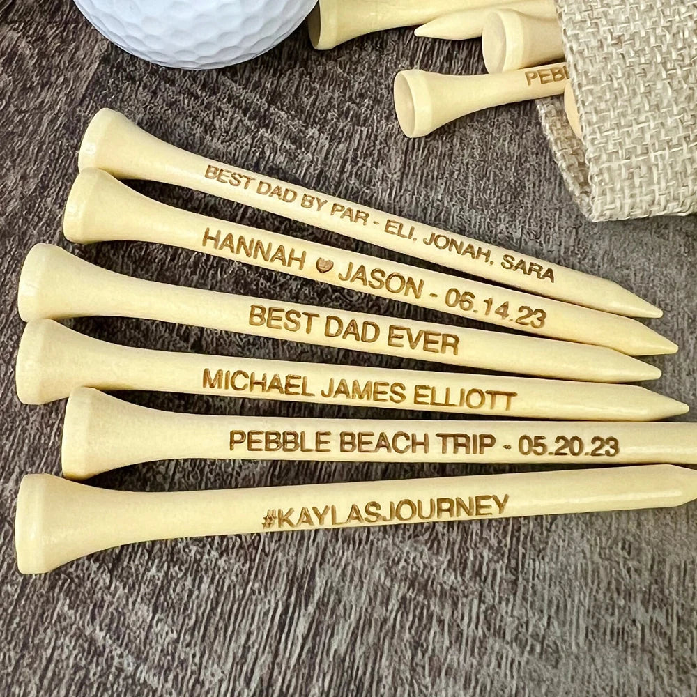 Custom wooden Golf Tees For Wedding Favor Personalized Wedding Gift Engraved Golf Tees Present Special Gift for Golfer