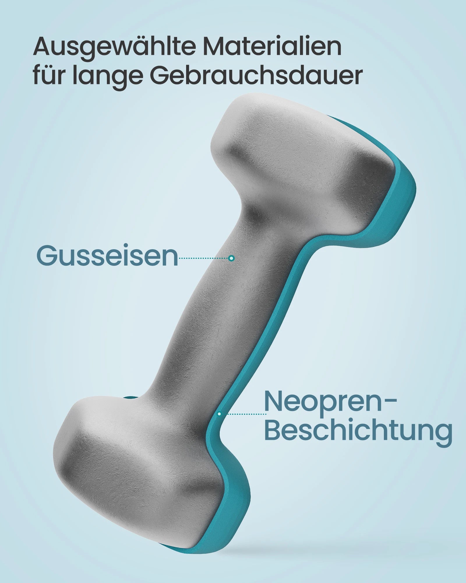 SONGMICS dumbbell set short dumbbells dumbbell set 12kg hexagon neoprene dumbbells