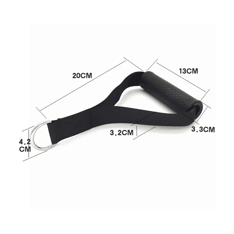 New Gym Resistance Bands Handles Anti-slip Grip Strong Nylon Webbing Fitness Heavy Duty Cable Machine Workout Equipment