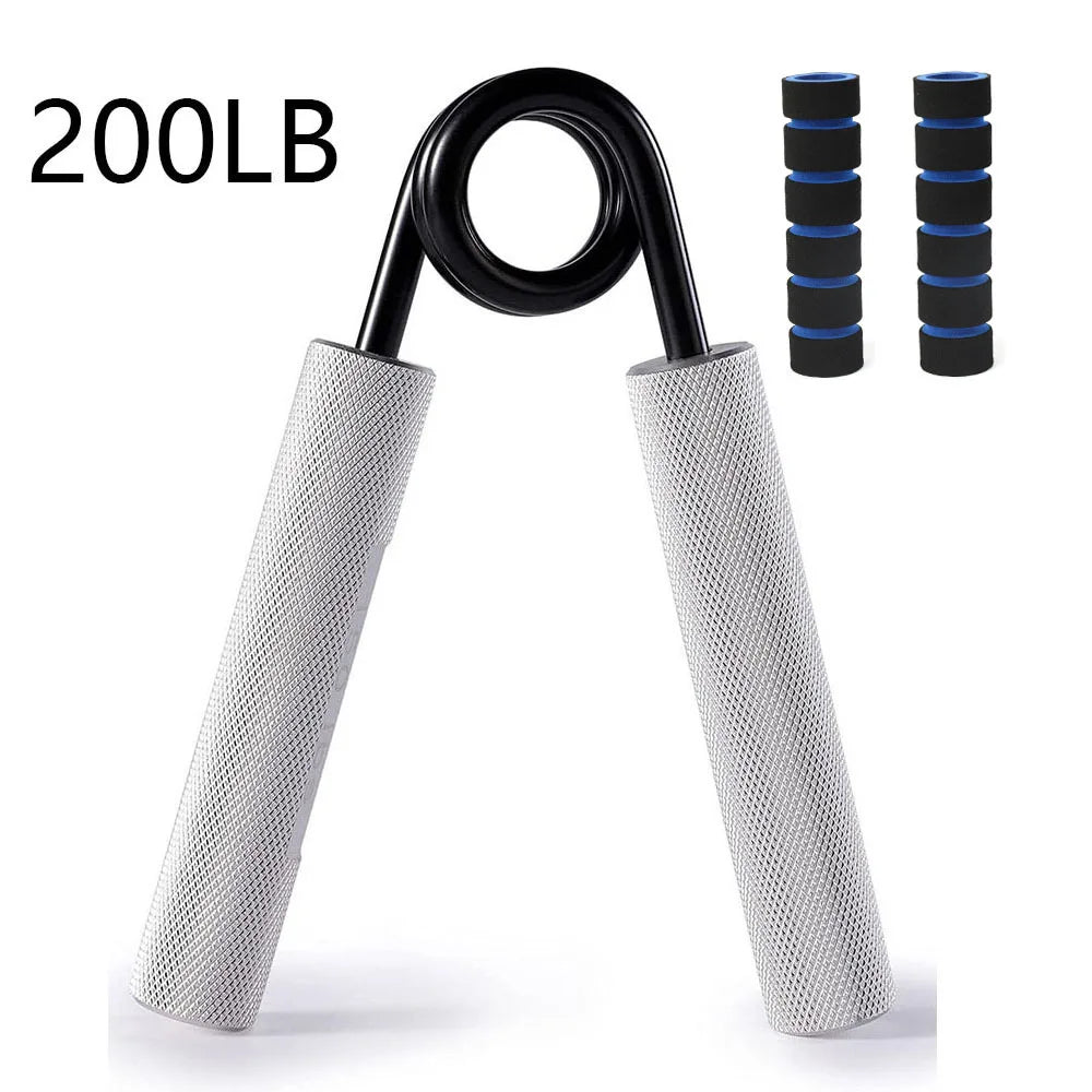 Aluminum Alloy Hand Gripper Spring Steel Sponge Sleeve Home Gym Fitness Equipment Men Arm Finger Strength Training Workout