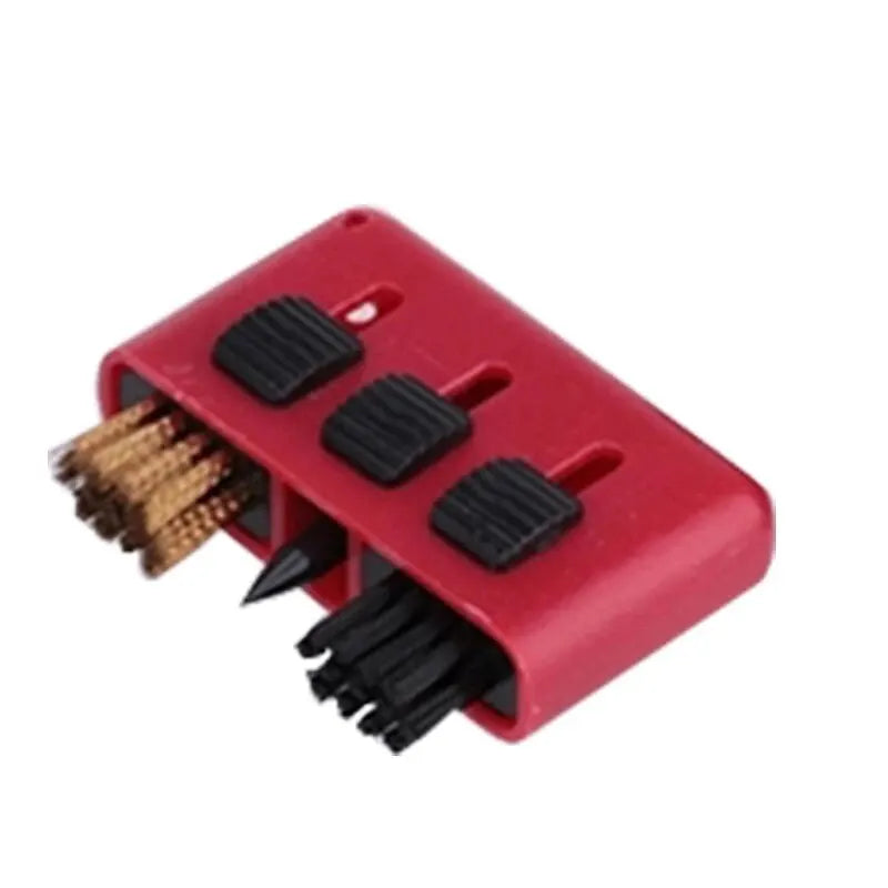 Golf Cleaning Brush Copper Hair Three-in-one Club Brush Ball Head Brush Three-hole Brush Copper Brush Golf Supplies