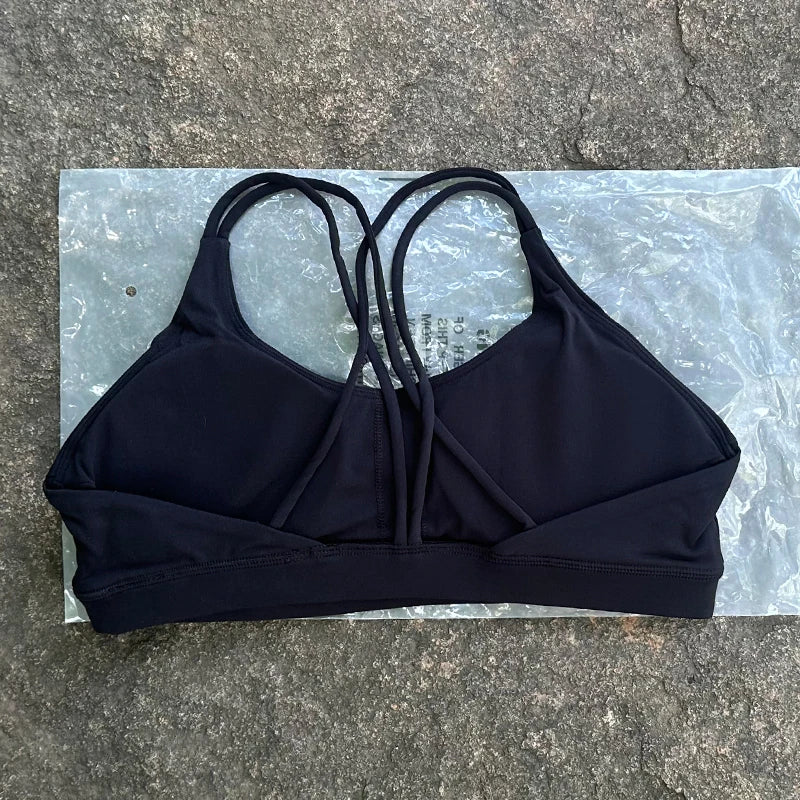 Women Sports Bra Cross Strap Top Women Push Up Sport Bra Yoga Gym Crop Top Brassiere Fitness Top Sport Bra Breathable Bras