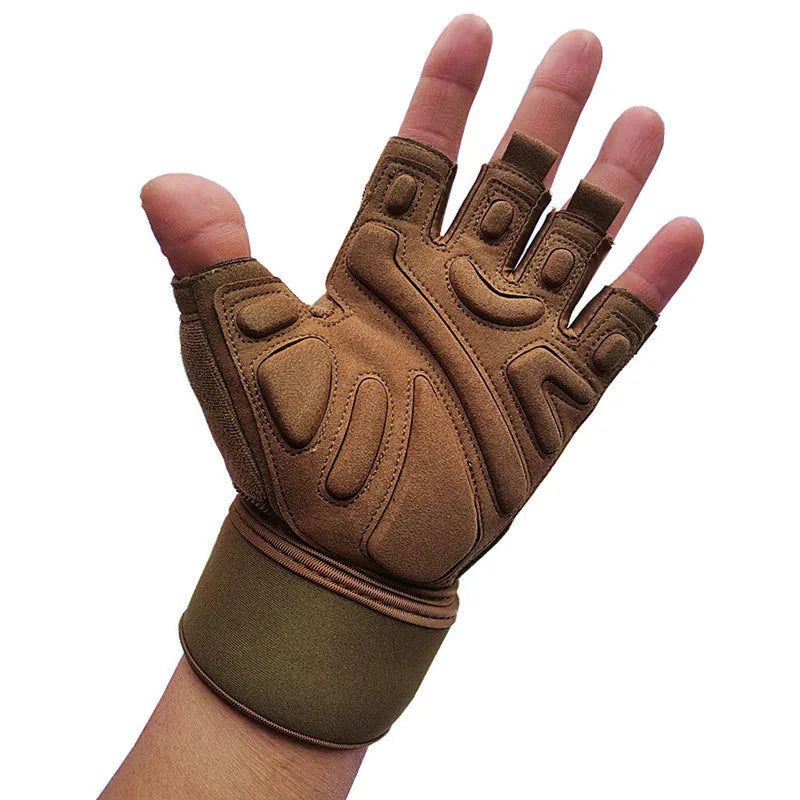 Half Finger Bodybuilding Gym Gloves Weightlifting Dumbbell Kettlebell Training Workout Fitness Gloves For Man Women