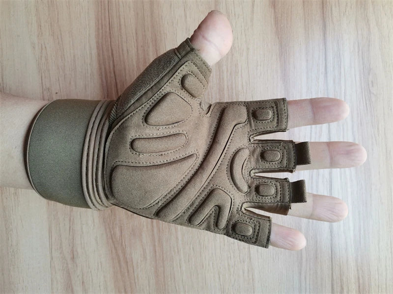 Half Finger Bodybuilding Gym Gloves Weightlifting Dumbbell Kettlebell Training Workout Fitness Gloves For Man Women