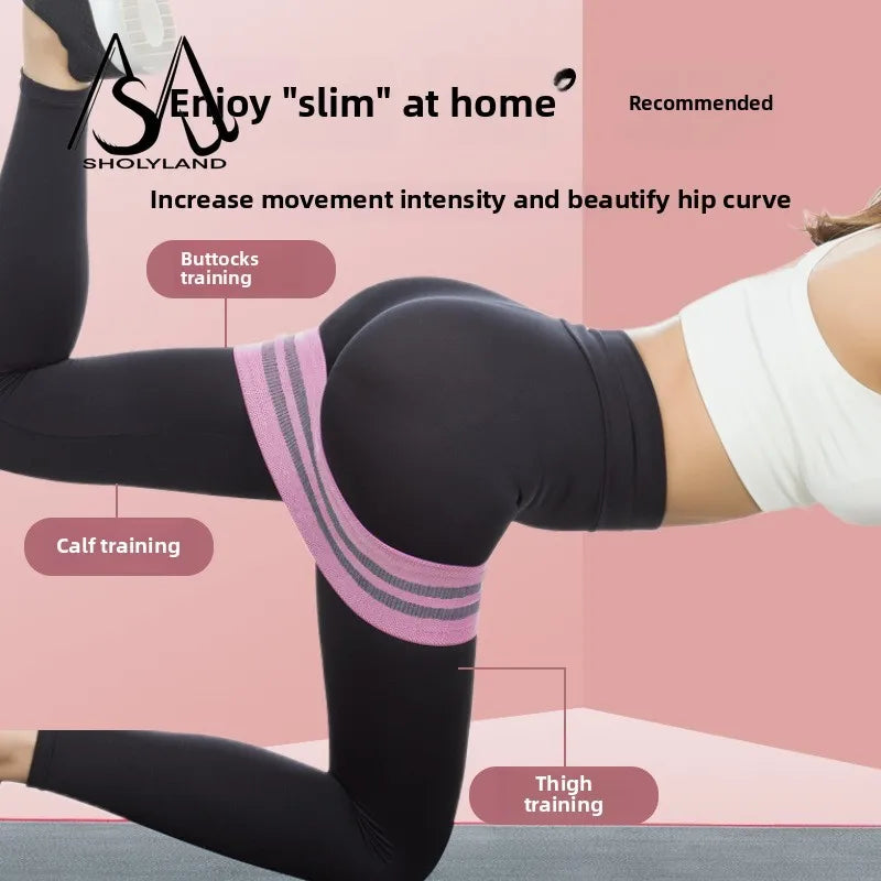Squat Resistance Band Hip Belt Hip Ring Exercise Hip Ring Elastic Band Indoor Training Fitness Yoga Essential Pull Belt
