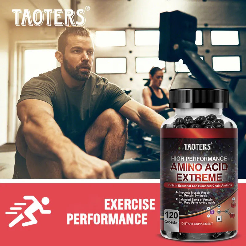 Advanced Bodybuilding Amino Acid Capsules- Helps Increase Strength, Endurance, Protein Synthesis, Build Muscle Mass, Abs, Energy