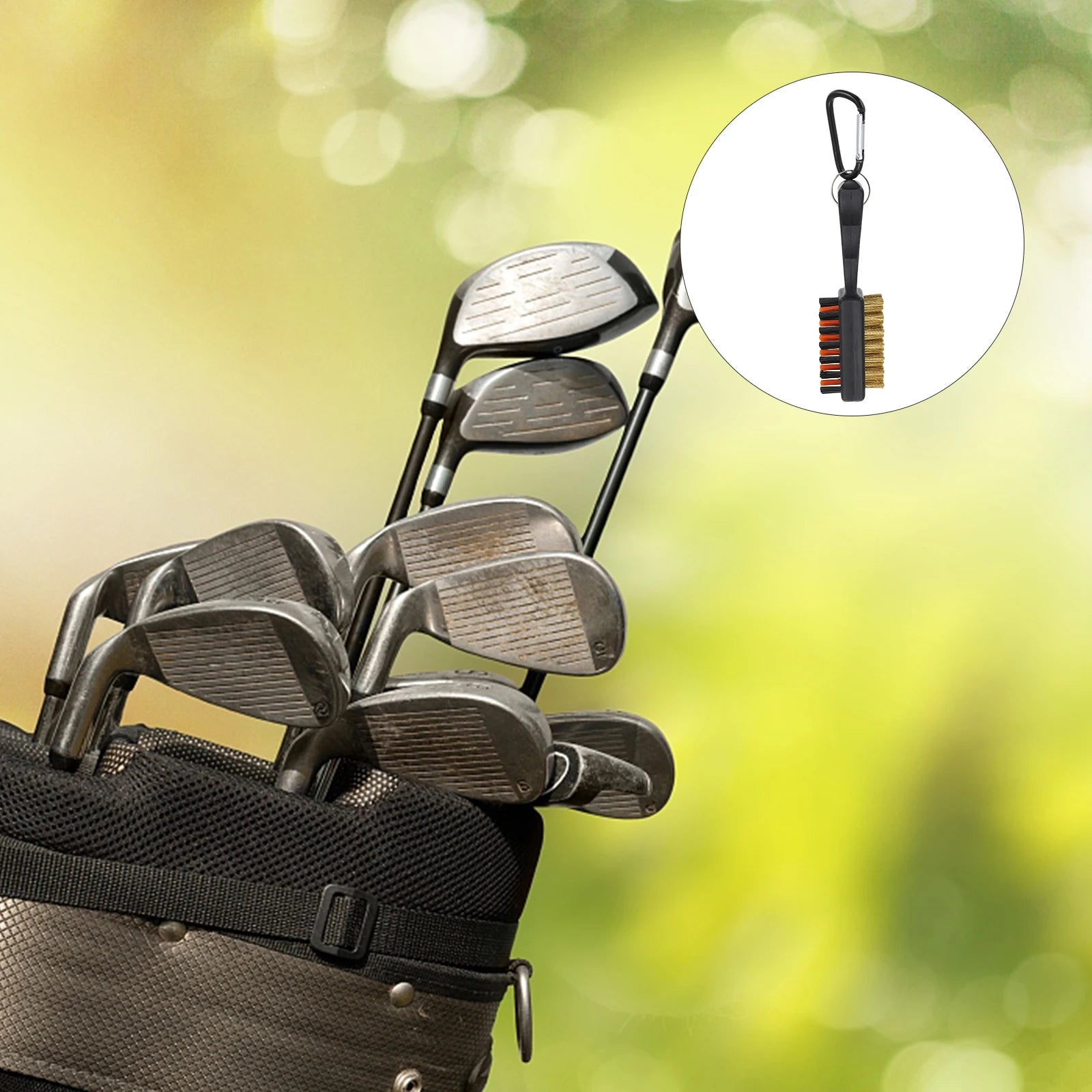 Golf Club Brush Double sided Wire Scrubber Cleaning Tools Portable Durable Golfer Accessories Golfing Equipment Practice