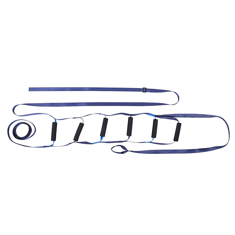 Lefeke Elderly Get Up Aid Disabled Get Up Assist Belt Bed Ladder Assist Strap Pull Up Sit Up Wake Up Rope Ladder with 6 Handrail