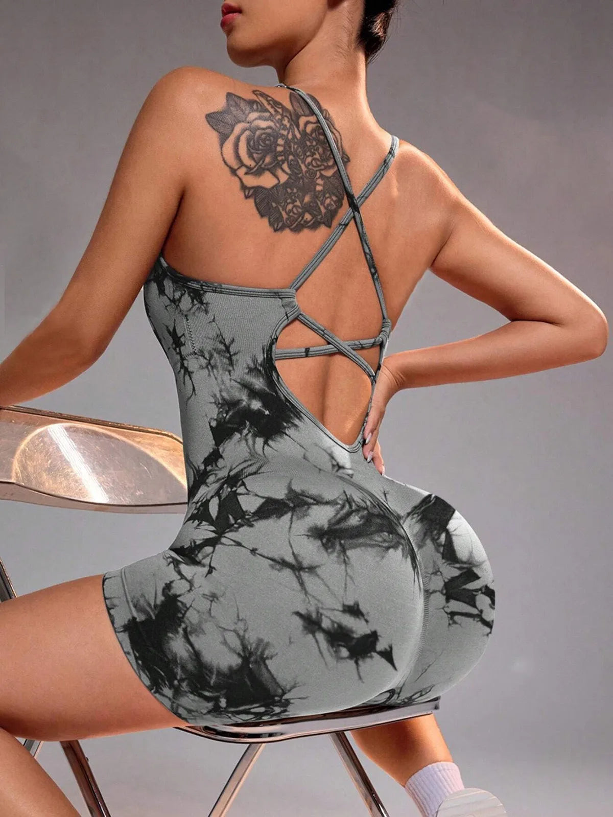 2025 Yoga Sets Gym Jumpsuits Women Sports Overalls Lycra Active Wear Fitness Clothing Workout Clothes for Women Short Outfits