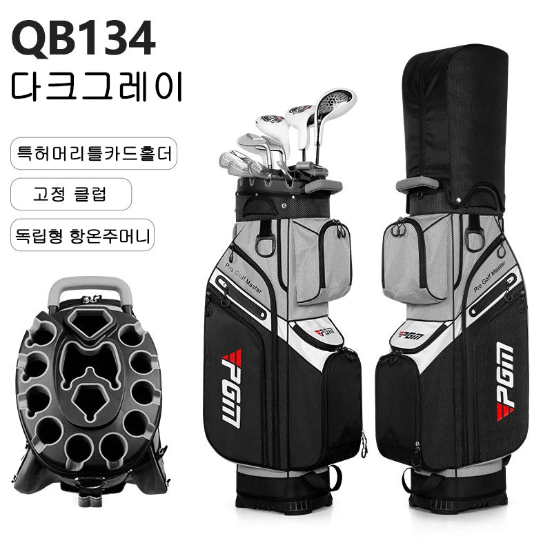 PGM Golf Bag Multi-Function Waterproof Anti-collision Retention Mechanism Golf Bags Large Capacity Travel Bags QB134
