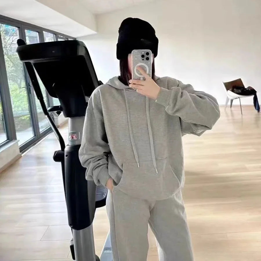 Accolade Yoga Cotton Loose Yoga Hoodie Pull Rope Multi-functional Pure Sports Print Hoodie Top Yoga Hooded Honor Sweatpants