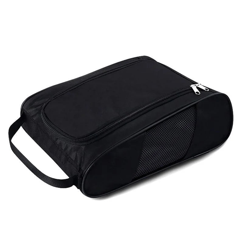 Waterproof Outdoor Golf Shoe Bag With Zipper and Breathable Mesh Portable Shoe Bag to Store Sports Accessories Football Shoe Bag
