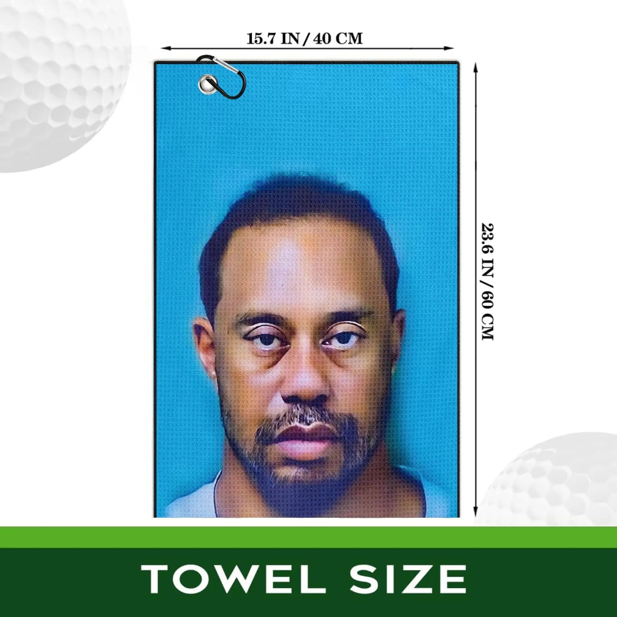 2 count Funny Microfiber Premium Golf Towels, Printed Golf Towels for Golf Bags for Men&Women, Great Golf Accessories