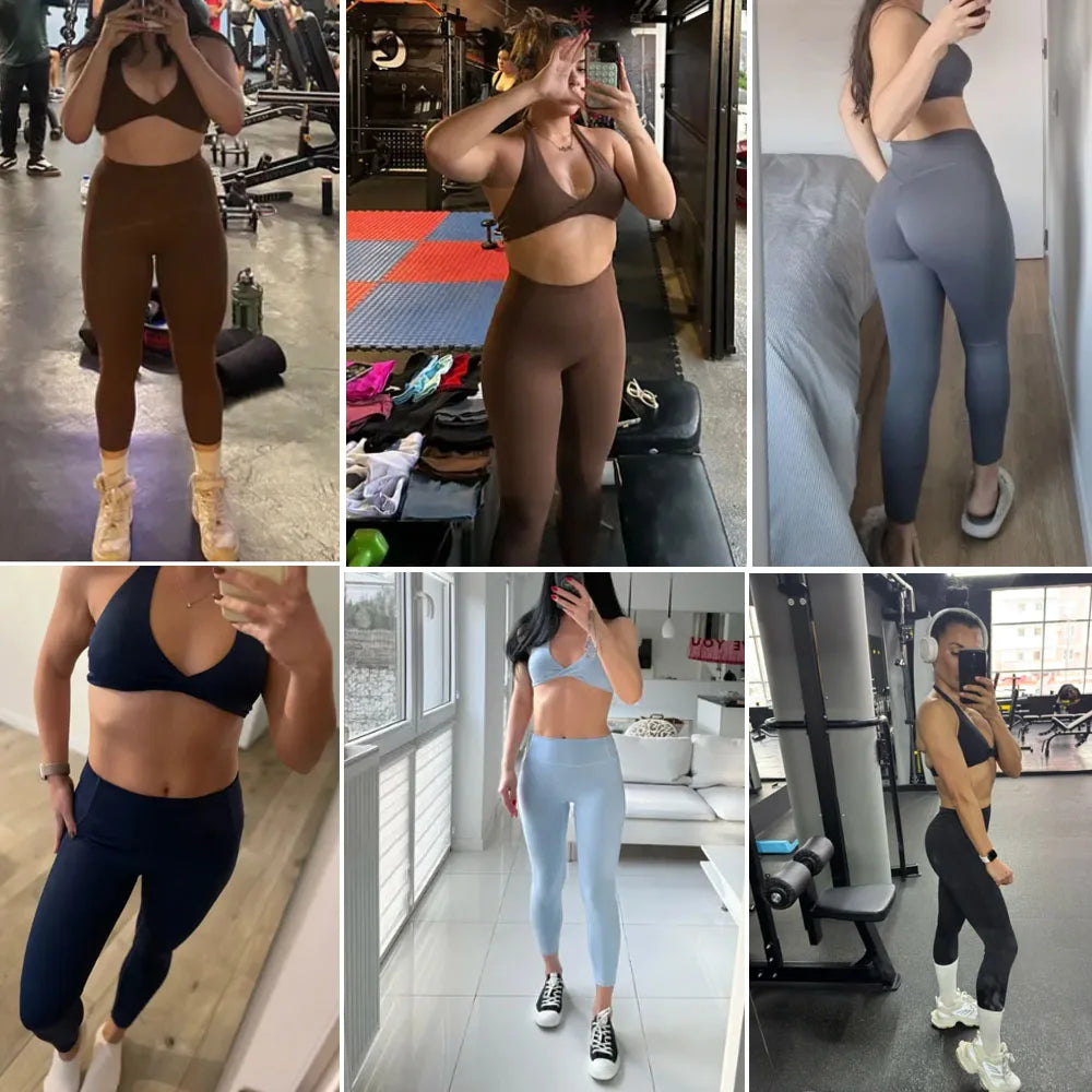 2 Pieces Yoga Set Women Gym Tracksuit Sport Bras Fitness Leggings Outfits Workout Suits Ladies Training Clothes Sets Sportwear