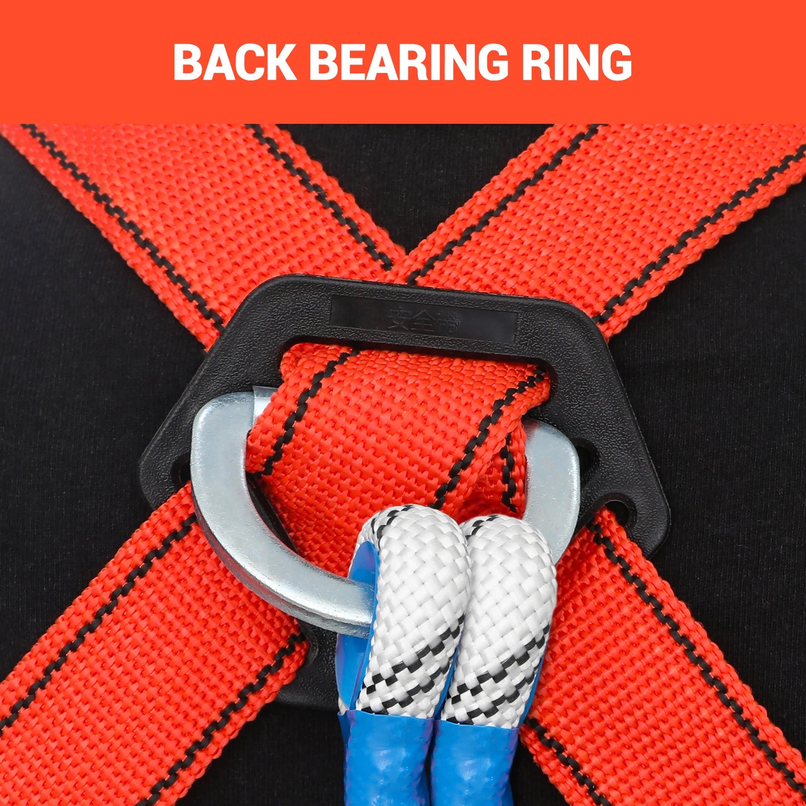 Safety Harness for Work in Height with 2M Safety Rope Belt Carabiner Outdoor Climbing Industrial Full Body Security Protection